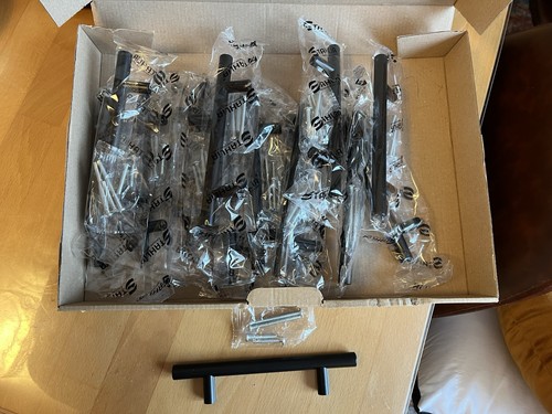 15x möbelgriffe schwarz 96mm - 15x,