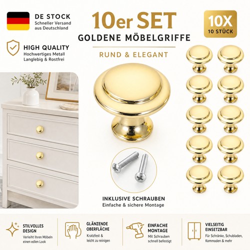 10xmöbelknöpfe edelstahl - 10xmöbelknöpfe,