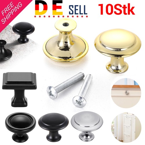 10x edelstahl möbelknopf - edelstahl,