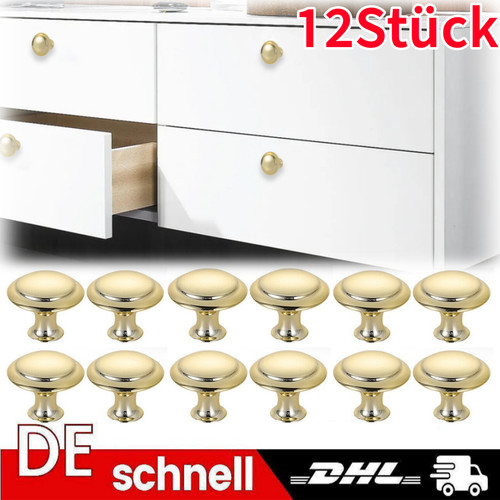 12stk edelstahl möbelknöpfe - edelstahl,