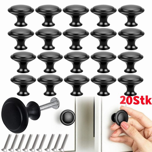 20x schwarz möbelknöpfe - 20x,